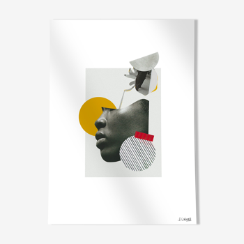 Collage print - abstract november