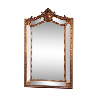 Reserves XIX 170x110cm Golden wooden mirror