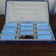 Set of 12 mirror glass knife holders