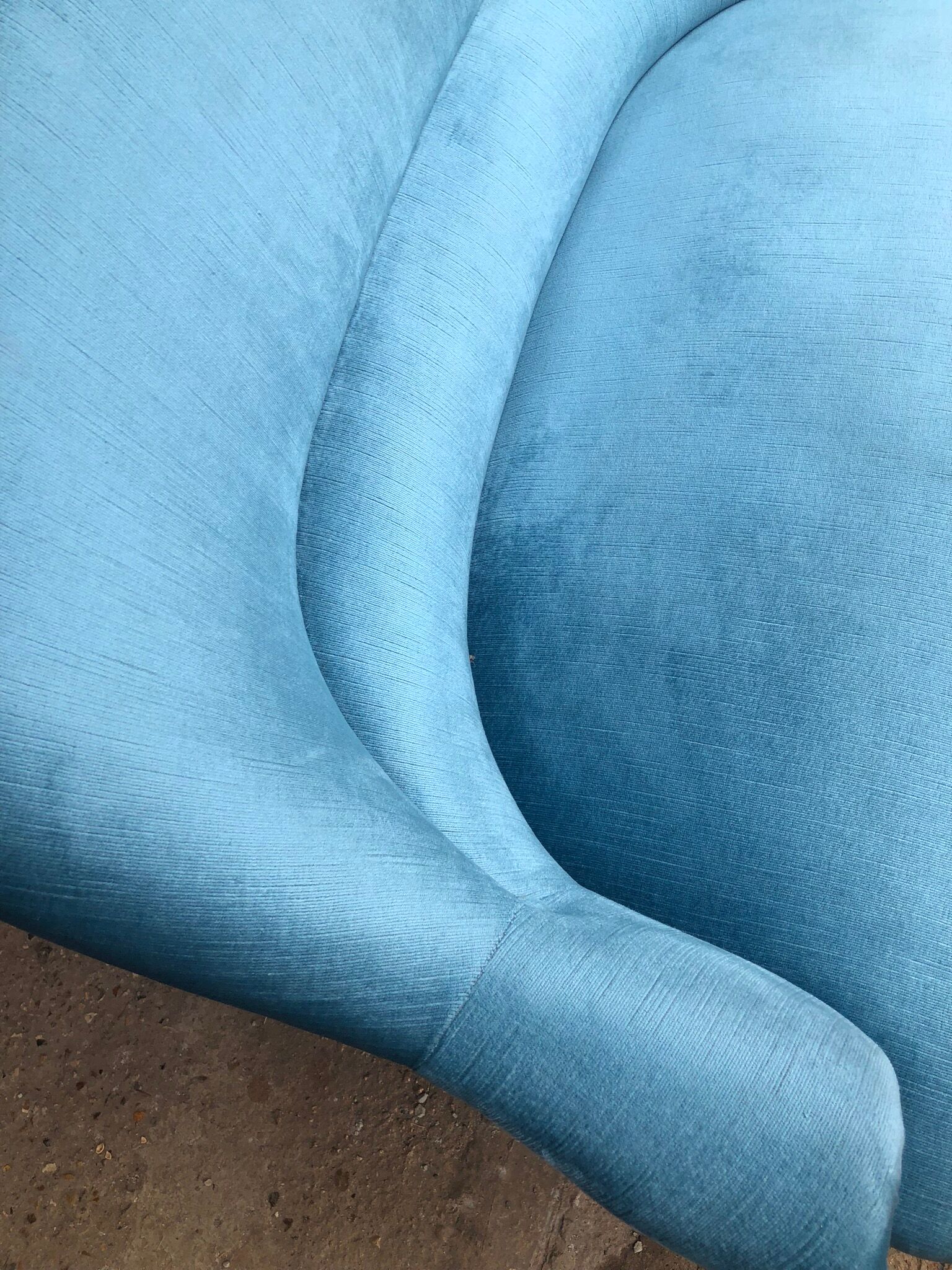 Vintage velvet Toad sofa