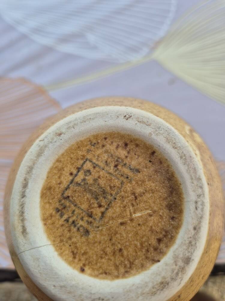 Service à café / thé vintage en grès pyrité artisanale