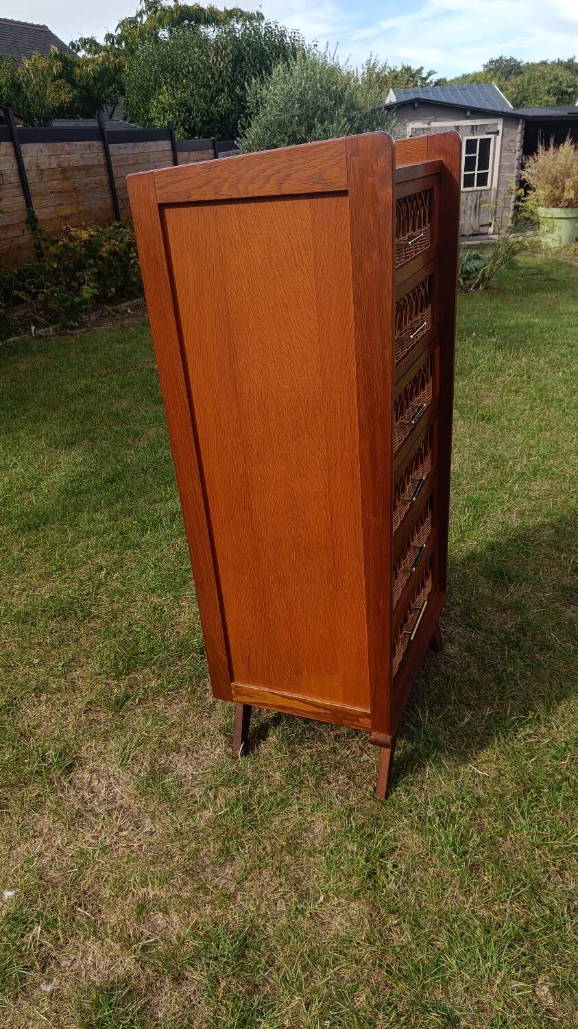 Commode chiffonnier pieds compas