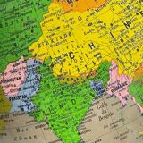 Illuminated terrestrial globe made in italy