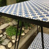 Vintage serving trolley with Eiffel legs