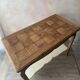 Antique console in solid cherry wood in Louis XV style.