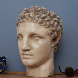 Greek head in waxed plaster