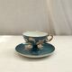Ancienne tasse et soucoupe à chocolat en porcelaine de Paris Dimension : hauteur -8,5cm- D-11,5cm-