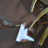 Chiseled metal sculpture