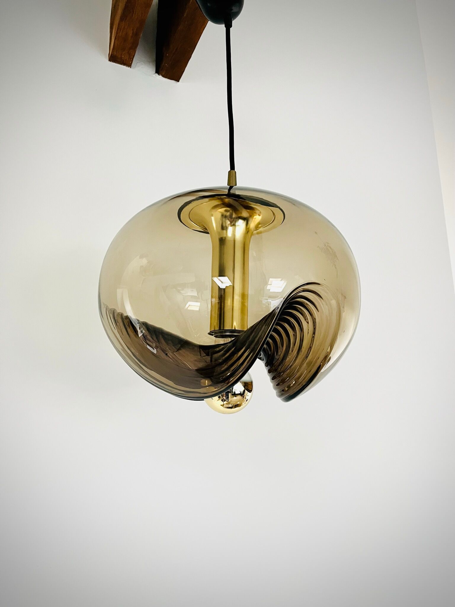 Glass pendant "Wave" / " Anemone" by Peill & Putzler
