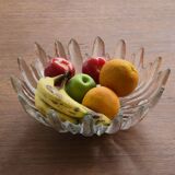 1970s brutalist art glass vessel 'Alaska' by Uno Westerberg for Pukeberg Sweden.