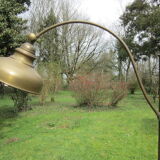 Brass floor lamp, art deco style