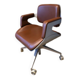 Chaise de bureau vintage designer Hadi teherani silver 101 S pour intersthul Allemagne