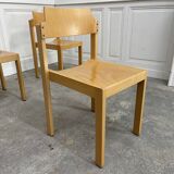Set of 8 vintage chairs by Schlapp Mobel