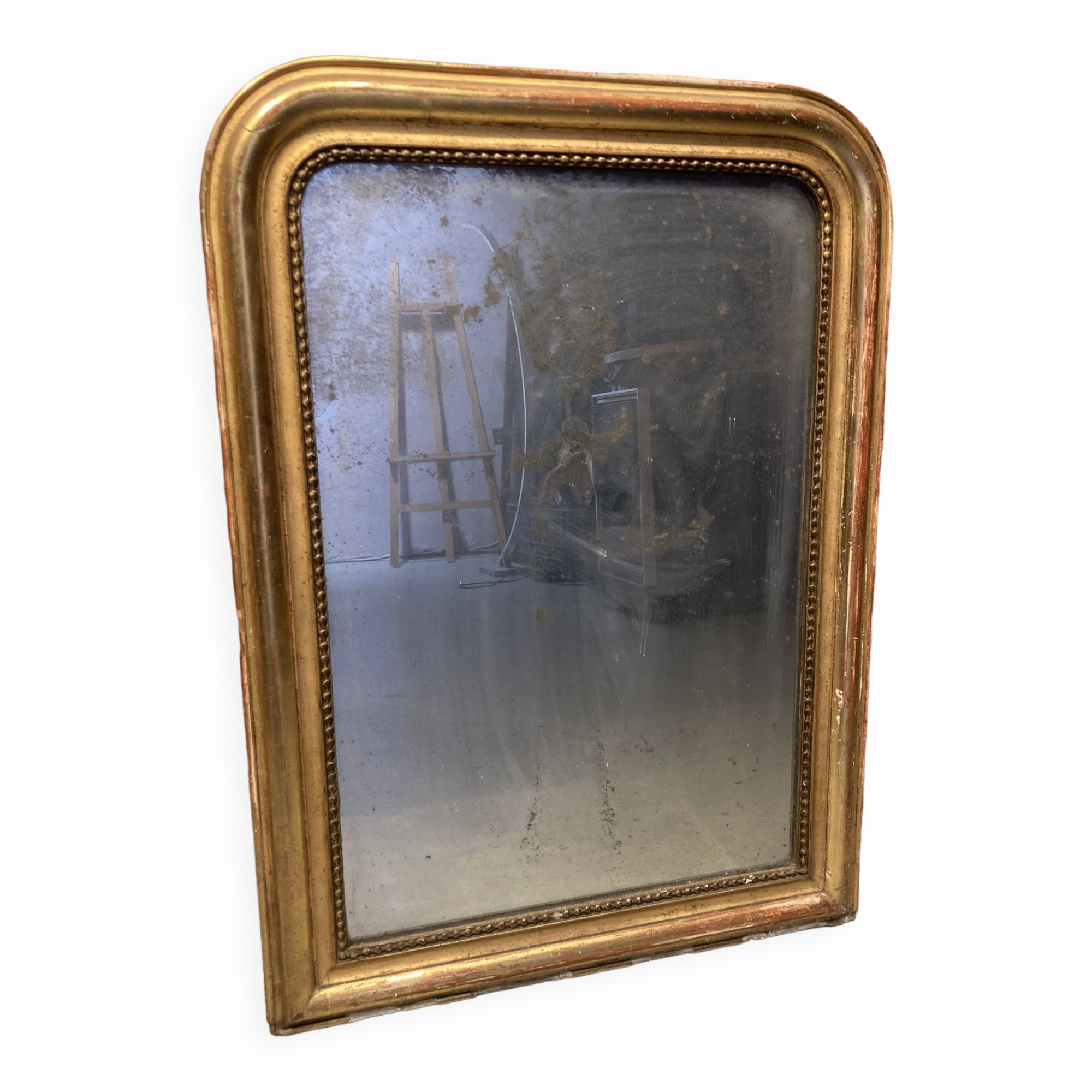 Antique Louis Philippe wooden mirror