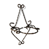 Wrought iron wall plant holder