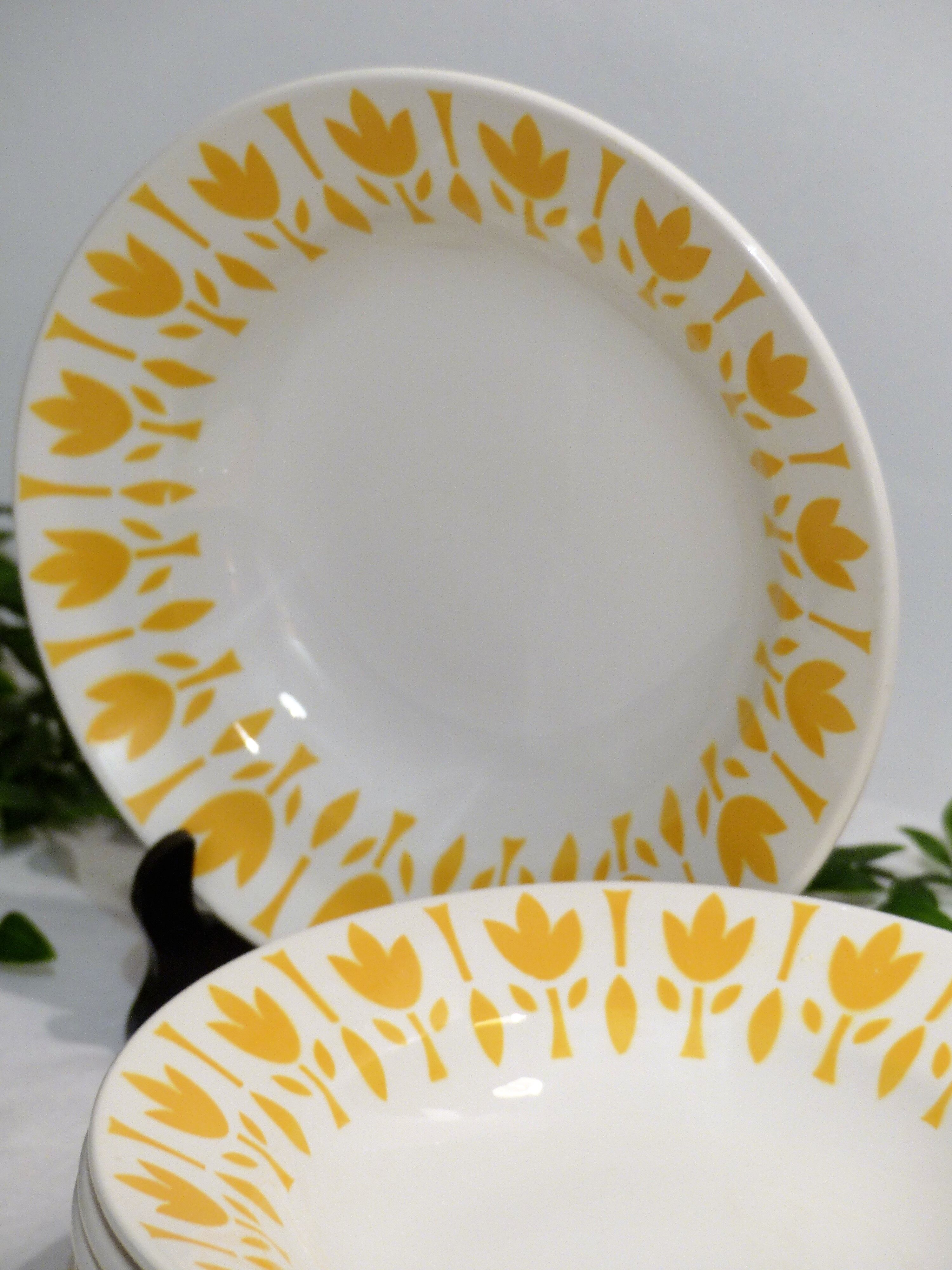 6 plates Lily Diguoin Sarreguemines