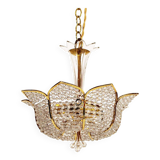 Medium sized crystal glass ‘Tole’ chandelier light by Palwa, Germany 1970’s