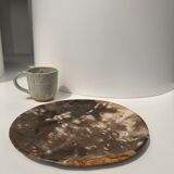 Dish in petrified wood