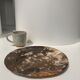 Dish in petrified wood