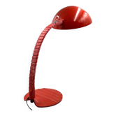 Elio Martinelli, Flex Calotta mod. 660 bright red table / desk lamp, Martinelli Luce Italy, 1972