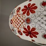 60s embroidered lantern chandelier