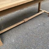 18th century farmhouse dining table renovated in solid oak 200cm