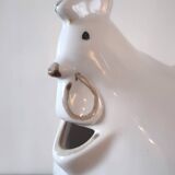 Zoomorphic ceramic pitcher 70s design