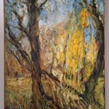 Old oil painting on canvas - Leo Maillet 1966