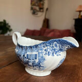 Saucier en faïence bleu de Enoch Wedgwood - Royal Homes of Britain