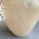 Ceramic lamp, new fabric cable, cotton shade.