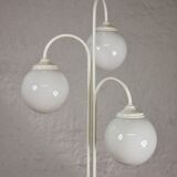 Floor lamp with three opaline balls