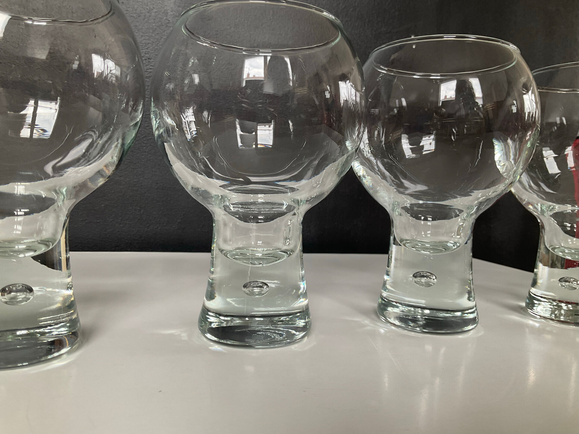 Série de 4 verres « ballon » Durobor des années 70