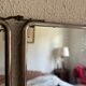 Miroir vintage 1930 triptyque barbier déposé G.B Paris - 28 x 69 cm