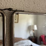 Vintage 1930s triptych barber mirror registered G.B Paris - 28 x 69 cm