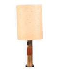 Table Lamp with Teak and Brass