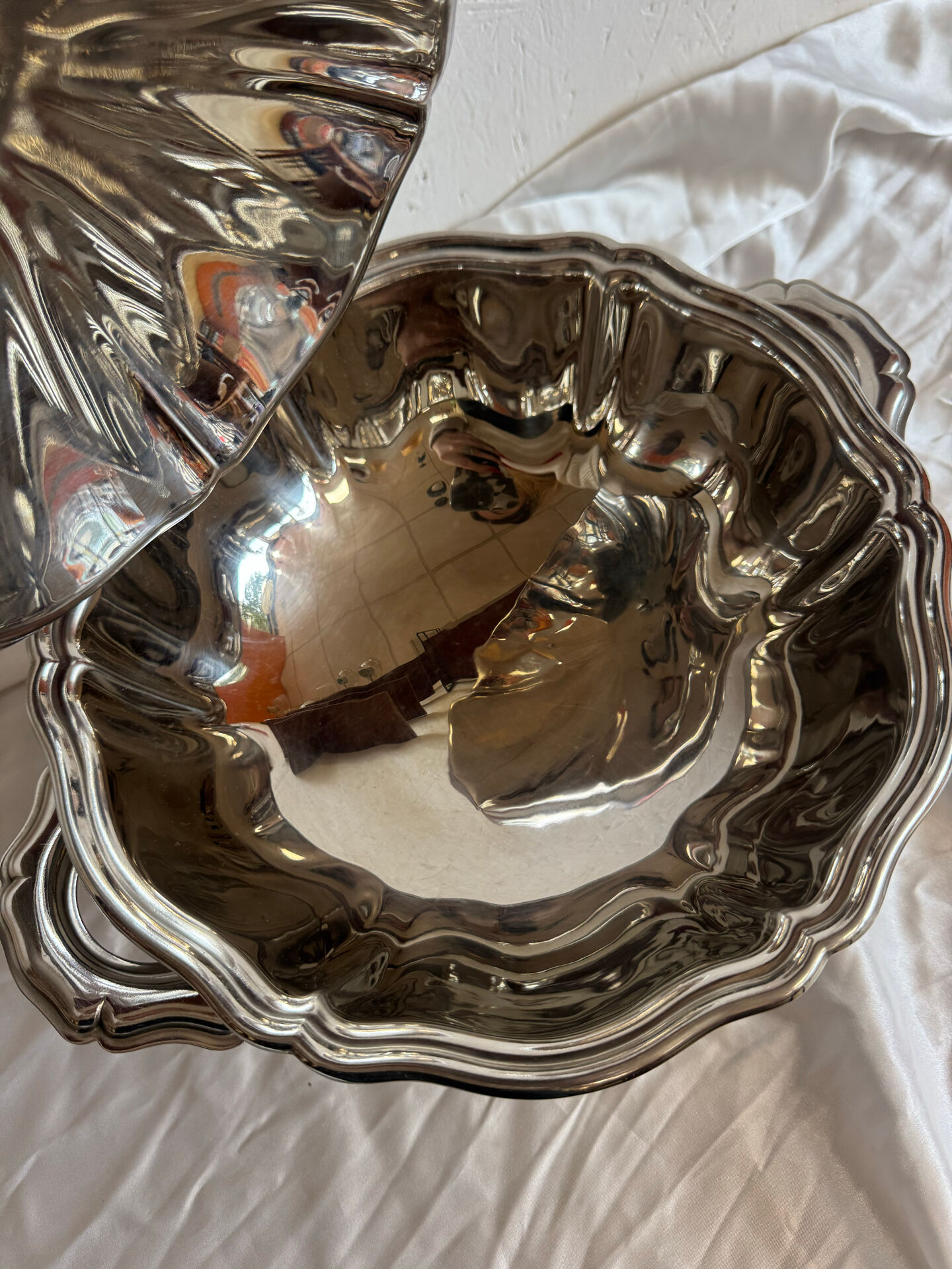 Metal soup tureen