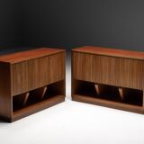 Modernist slatted credenza, Italy, 1960s