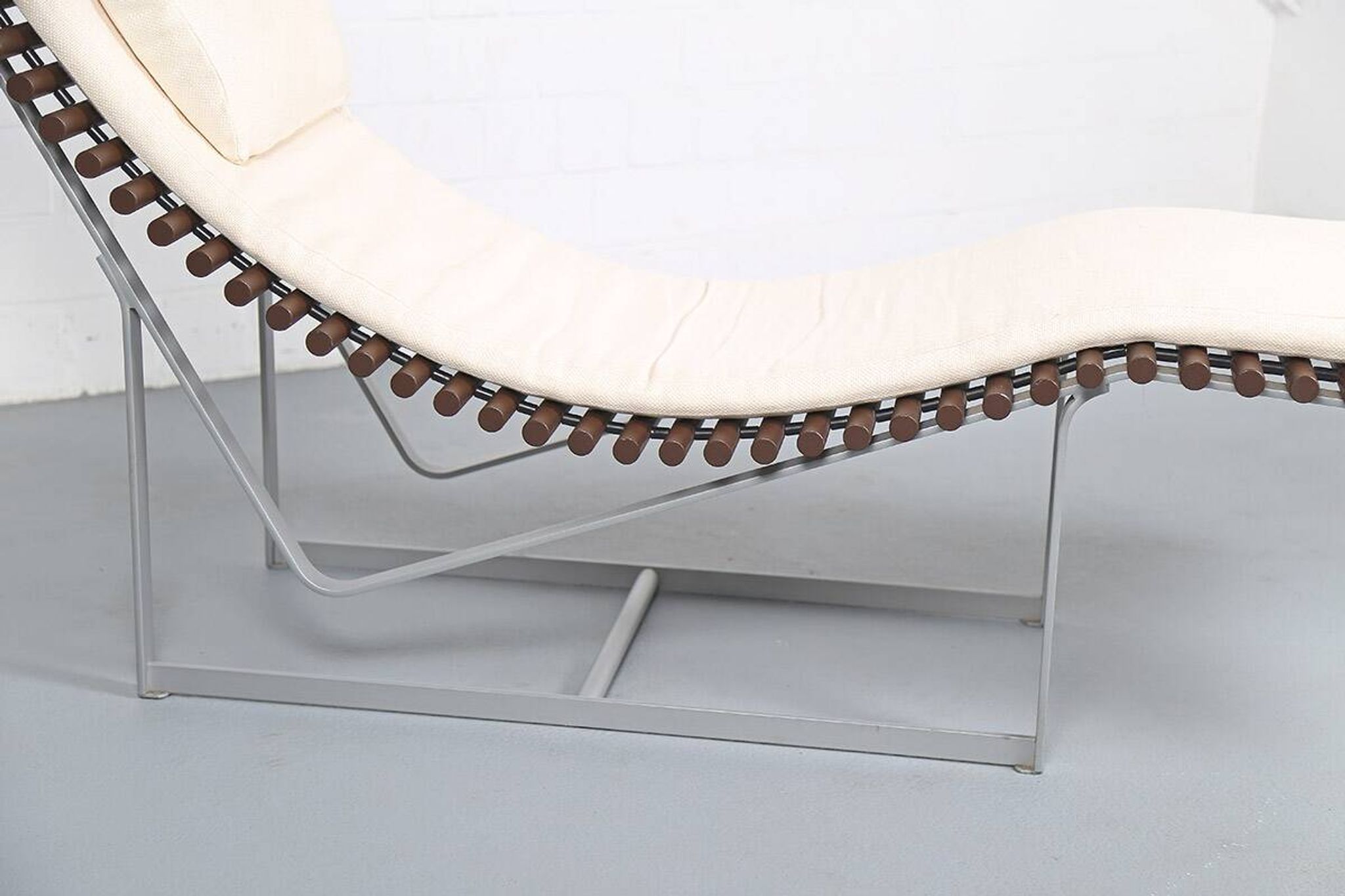 German Spine Back Lounge Chair Chaiselongue by Peter Strassl 70s