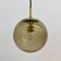 Limburg Glashütte brass smoked glass ball pendant hanging lamp, 1970s
