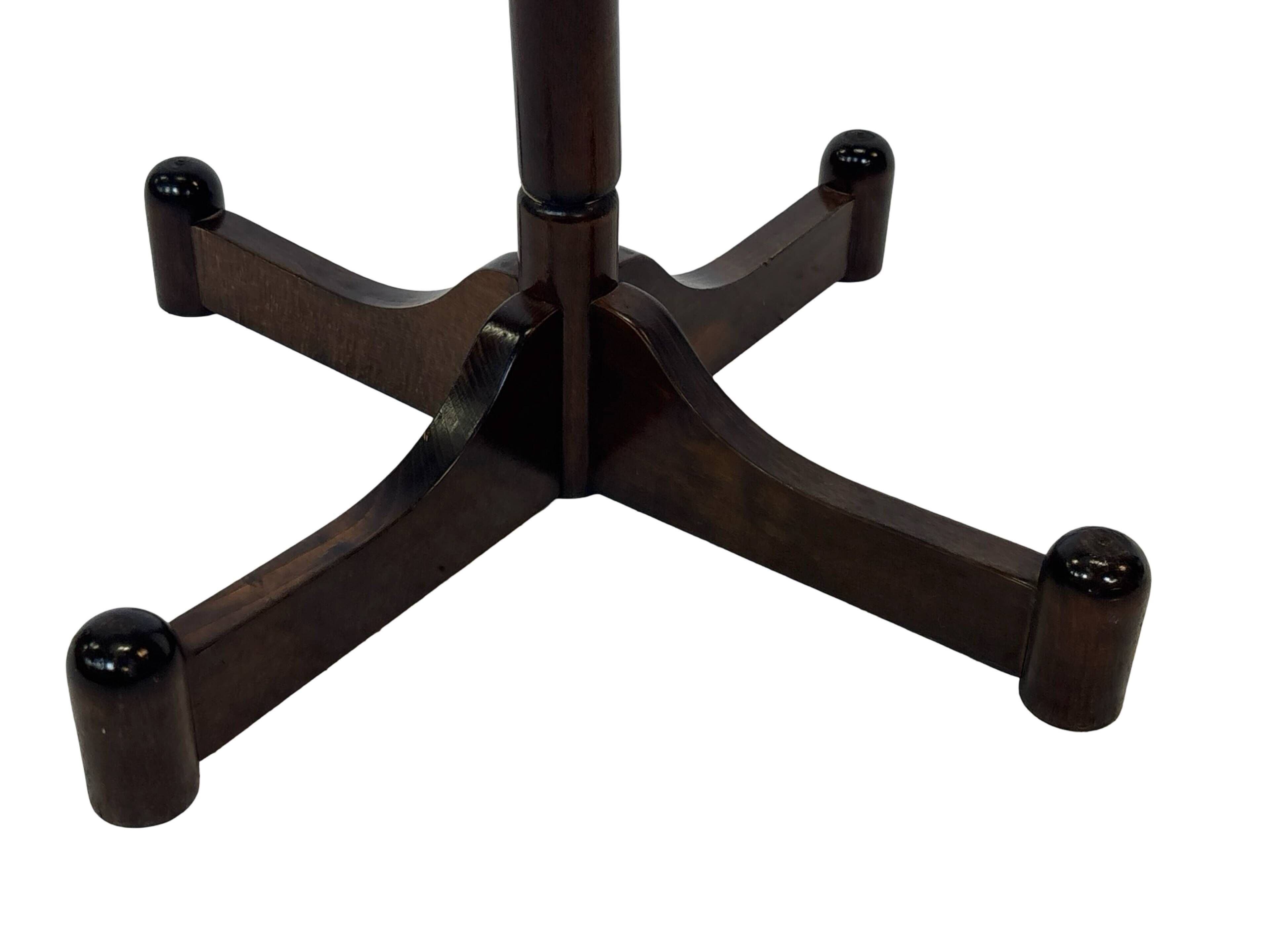 Vintage Wooden Sputnik Design Freestanding Coat Rack, 1970s, Brown