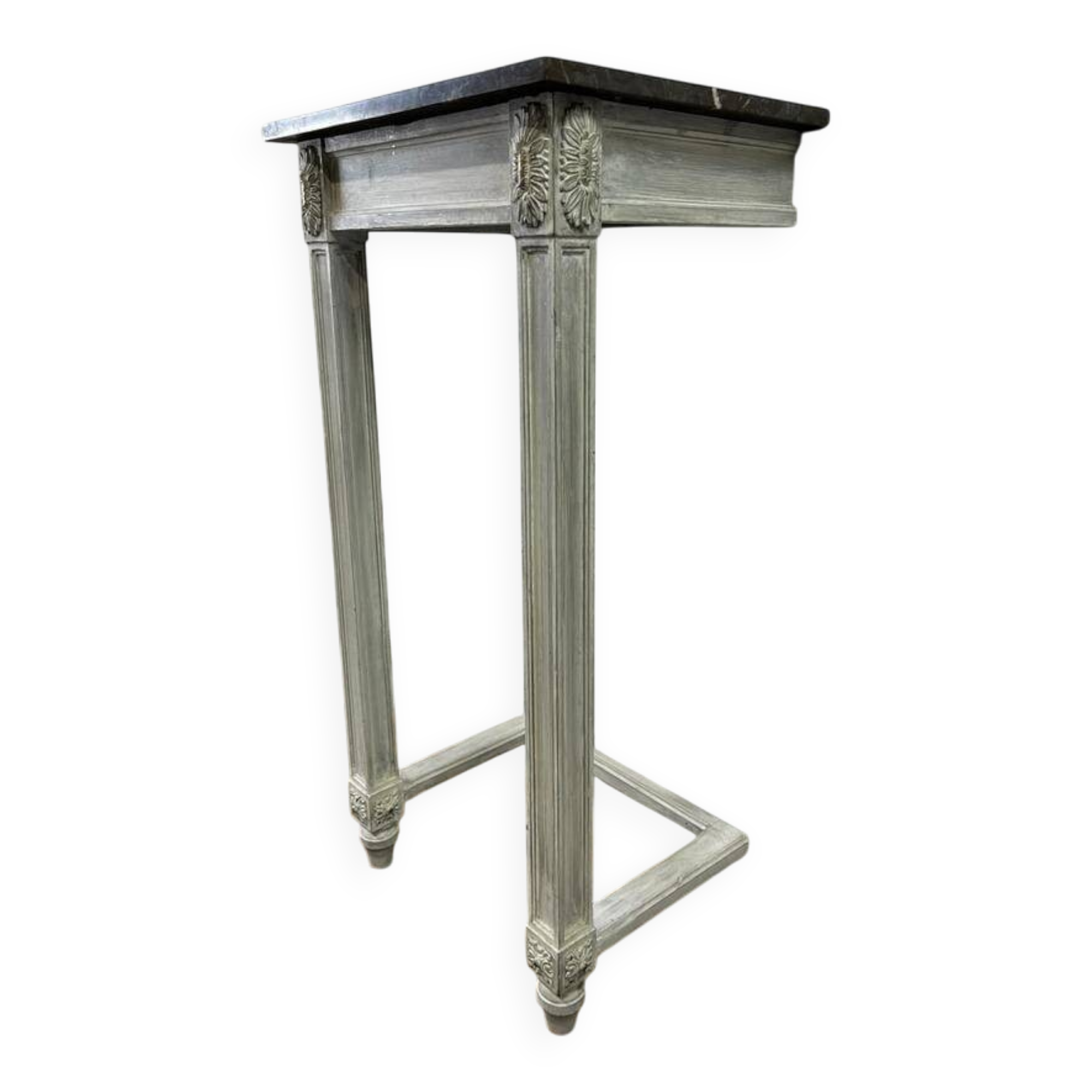 Vintage console / wall table with marble