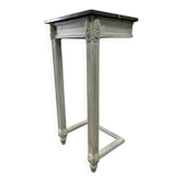 Console vintage en bois et marbre
