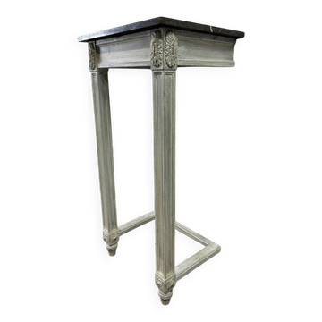 Vintage console / wall table with marble