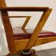 Chaise de bureau inclinable vintage Decoene, années 1950
