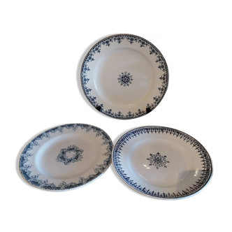 Old flat plates made of ironstone