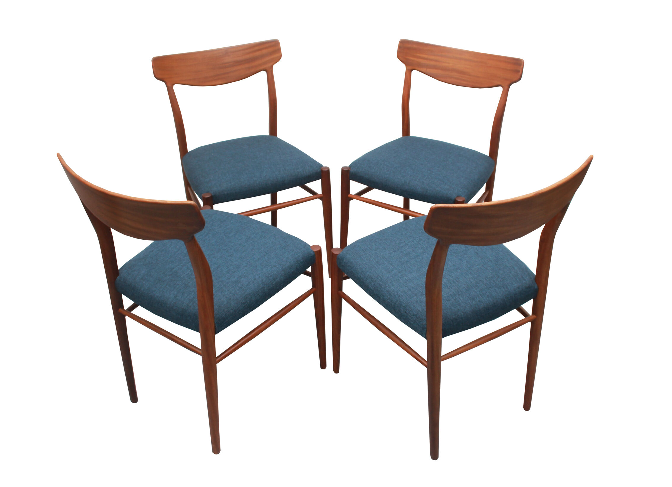 Set of 4 chairs in teak, Herkskröter for Lübke