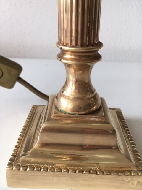 Mid-20th century gold brass lamp