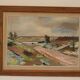 Huile sur toile suédoise – “Paysage” par Budde Nielsen – Signée et encadrée
