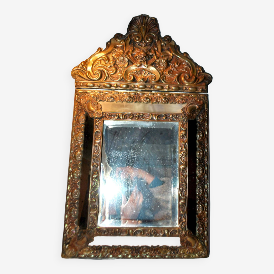 Antique Mercury Glass Mirror, 19th Century