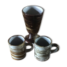 Mazagran and 2 vintage ceramic cups